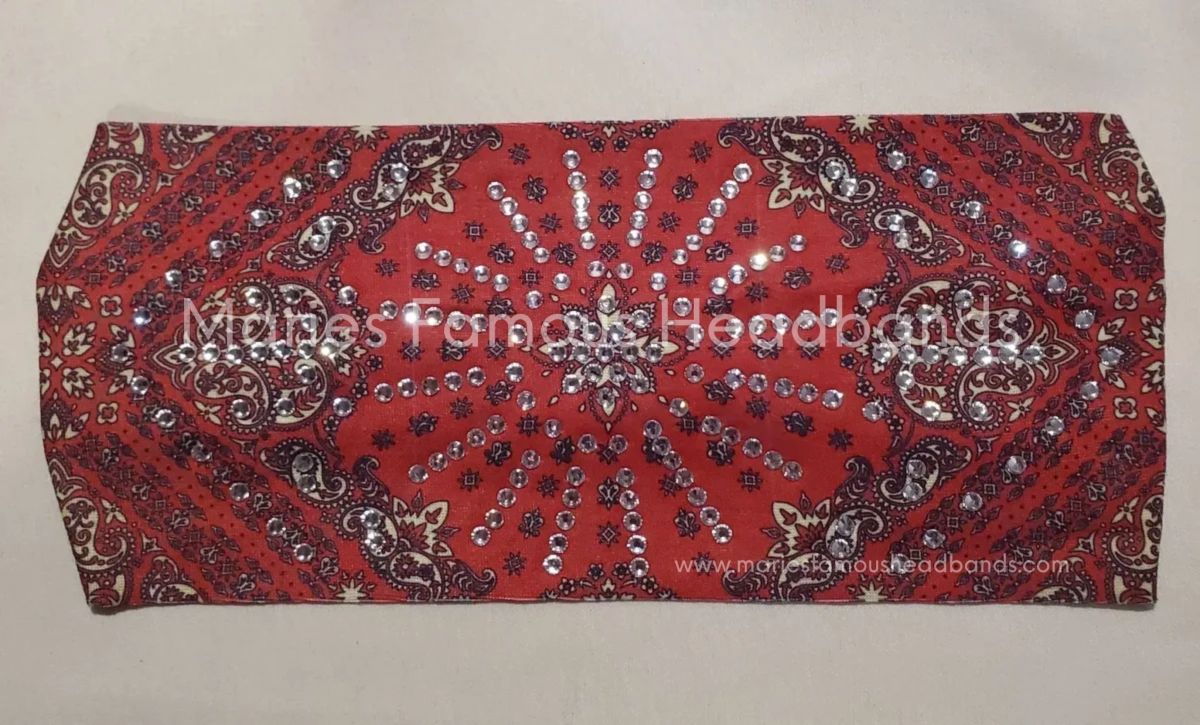 Paisley Deep Red