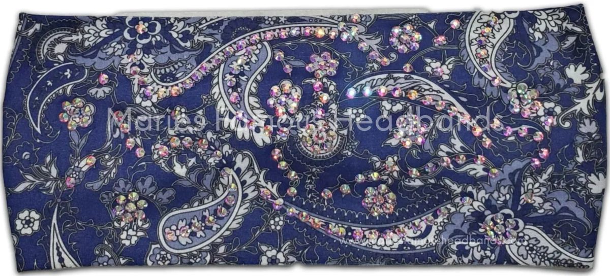 Navy Blue Paisley