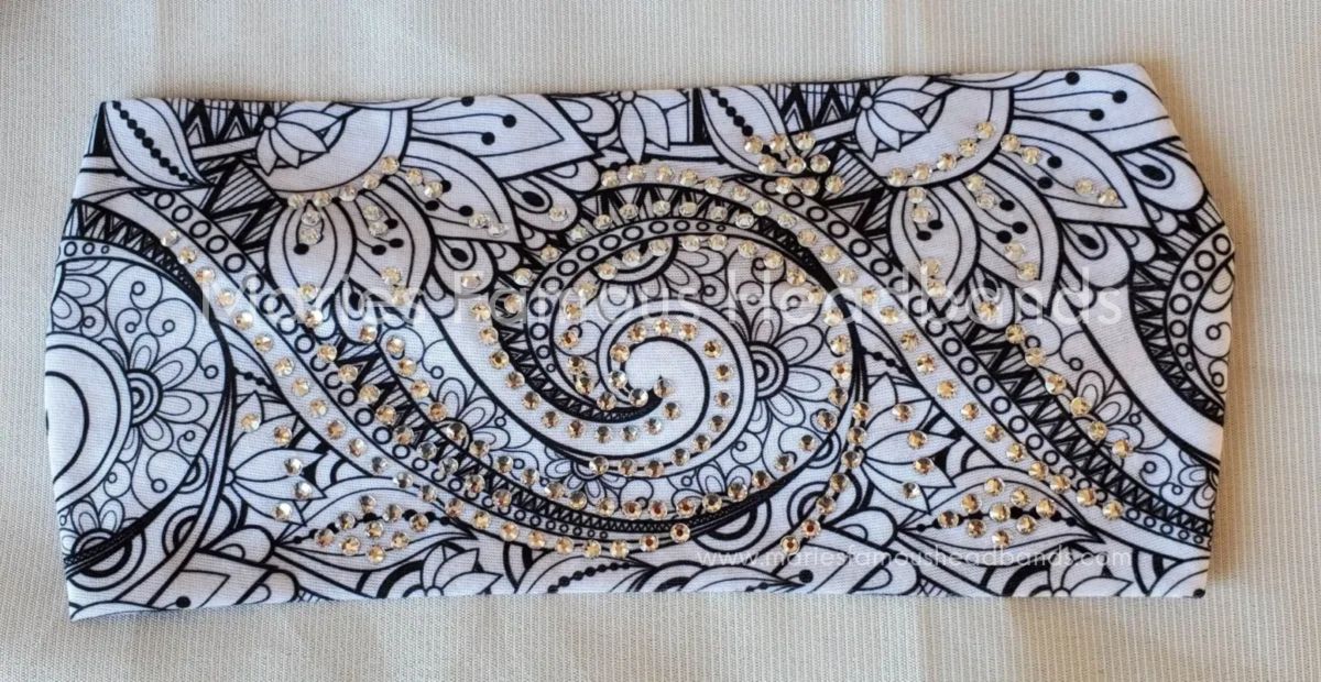 White & Black Swirls